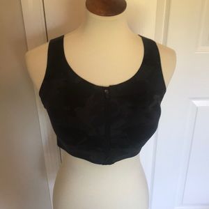 NBW 36DD sports bra black and grey military